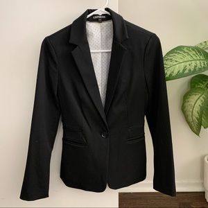 Express black one button blazer
